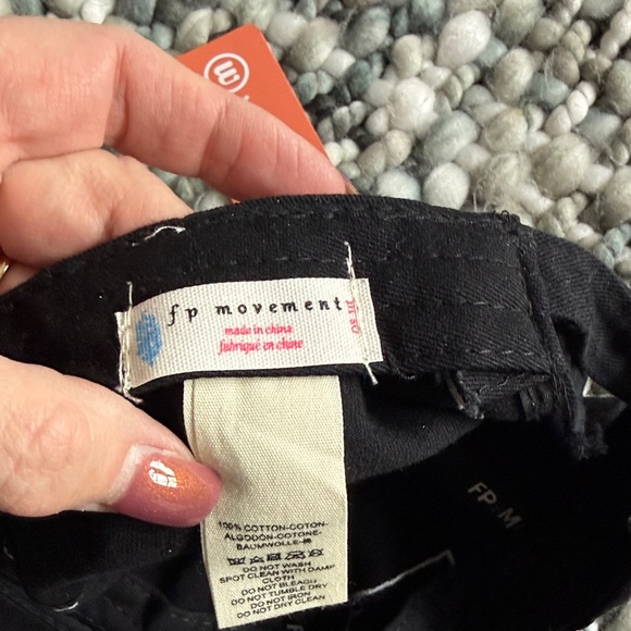 FP Movement by Free People Black Cap with White Embroidery - Picture 4 of 4